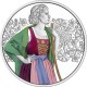 . @27/MARZO Envío - PLATA COLORES PROOF@ AUSTRIA 10 EUROS 2026 LODEN Serie TRAJES TRADICIONALES 3ª MONEDA Estuche