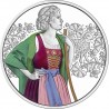 . @27/MARZO Envío - PLATA COLORES PROOF@ AUSTRIA 10 EUROS 2026 LODEN Serie TRAJES TRADICIONALES 3ª MONEDA Estuche