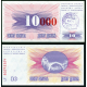 BOSNIA 10000 DINARA 1993.12.24 sobre impresión TINTA ROJA sobre 10 DINARA 1992 TRAVNIK Pick 53.B BILLETE SC UNC BANKNOTE