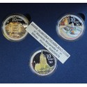 . @ESTUCHE FNMT con 3 MONEDAS@ ESPAÑA 10 EUROS 2026 PARQUE GUELL + CASA MILA + SAGRADA FAMILIA Antonio Gaudí