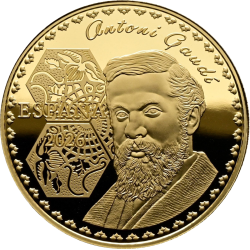 . @ESTUCHE FNMT con 3 MONEDAS de ORO@ ESPAÑA 100 EUROS 2026 PARQUE GUELL + CASA MILA + SAGRADA FAMILIA Antonio Gaudí