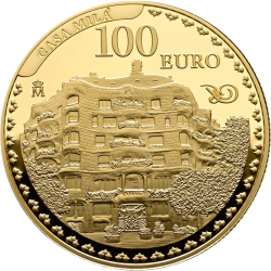 . @ESTUCHE FNMT con 3 MONEDAS de ORO@ ESPAÑA 100 EUROS 2026 PARQUE GUELL + CASA MILA + SAGRADA FAMILIA Antonio Gaudí