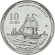 . @ENVÍO HOY@ ESPAÑA 10 EUROS 2026 ALMIRANTE JOSE SOLANO y BOTE Revolutionary War MONEDA DE PLATA FNMT