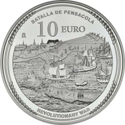 . @ENVÍO HOY@ ESPAÑA 10 EUROS 2026 BERNARDO DE GALVEZ Revolutionary War MONEDA DE PLATA FNMT