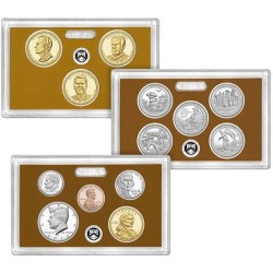 2016 UNITED STATES MINT SILVER PROOF SET @PLATA@ 14 COINS ESTADOS UNIDOS 1+5+10+10+25 CENTAVOS + 1/2 DOLAR 2016 + 1 DOLAR 2016