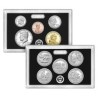 2017 UNITED STATES MINT SILVER PROOF SET @PLATA@ 10 COINS ESTADOS UNIDOS 1+5+10+10+25 CENTAVOS + 1/2 DOLAR 2017 + 1 DOLAR 2017