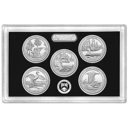 2018 UNITED STATES MINT SILVER PROOF SET @PLATA@ 10 COINS ESTADOS UNIDOS 1+5+10+10+25 CENTAVOS + 1/2 DOLAR + 1 DOLAR 2018