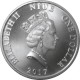 . @RARA@ NIUE 1 DOLAR 2017 ANGEL DE LA GUARDA, NIÑO y PALOMAS MONEDA DE PLATA PURA ONZA Oz OUNCE Guardian Angel