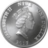 . @RARA@ NIUE 1 DOLAR 2017 ANGEL DE LA GUARDA, NIÑO y PALOMAS MONEDA DE PLATA PURA ONZA Oz OUNCE Guardian Angel