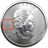 . 1 coin CANADA 5 DOLARES 2023 HOJA DE ARCE Edic. Aniversario 1952-2022 MONEDA DE PLATA SC cápsula ONZA OZ MAPLE LEAF