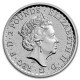 INGLATERRA 2 LIBRAS 2017 AÑO LUNAR DEL GALLO MONEDA DE PLATA PURA 2 Pounds Silver 1 ONZA OZ OUNCE Year of the Rooster