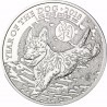 INGLATERRA 2 LIBRAS 2018 AÑO LUNAR DEL PERRO MONEDA DE PLATA PURA 2 Pounds Silver 1 ONZA OZ OUNCE Year of the DOG