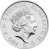 INGLATERRA 2 LIBRAS 2016 AÑO LUNAR DEL MONO MONEDA DE PLATA PURA 2 Pounds Silver 1 ONZA OZ OUNCE Year of the Monkey