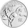 INGLATERRA 2 LIBRAS 2016 AÑO LUNAR DEL MONO MONEDA DE PLATA PURA 2 Pounds Silver 1 ONZA OZ OUNCE Year of the Monkey