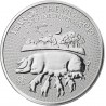 INGLATERRA 2 LIBRAS 2019 AÑO LUNAR DEL CERDO MONEDA DE PLATA PURA 2 Pounds Silver 1 ONZA OZ OUNCE Year of the PIG