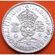INGLATERRA 2 SHILLINGS 1944 JORGE VI y FLORES KM.855 MONEDA DE PLATA MBC + MUESCAS Great Britain United Kingdom WWII