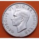INGLATERRA 2 SHILLINGS 1944 JORGE VI y FLORES KM.855 MONEDA DE PLATA MBC + MUESCAS Great Britain United Kingdom WWII