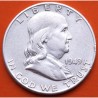 ESTADOS UNIDOS 1/2 DOLAR 1949 S BENJAMIN FRANKLIN y CAMPANA KM.163 MONEDA DE PLATA MBC USA Half silver dollar R/2
