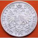 AUSTRIA 1 FLORIN 1879 FRANZ JOSEPH I y AGUILA Imperio Austro Hungaro KM.2222 MONEDA DE PLATA MBC+ Österreich Hungary