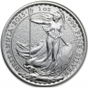 INGLATERRA 2 LIBRAS 2015 BRITANNIA MONEDA DE PLATA PURA United Kingdom £2 Pounds silver OZ 1 ONZA