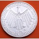 ALEMANIA 10 MARCOS 1972 D ANAGRAMA CIRCULAR OLIMPIADA DE MUNICH Leyenda IN MUNCHEN KM.134 MONEDA DE PLATA SC- Germany 10 Marks