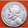 PANAMA 1/2 BALBOA 1966 BUSTO DE BALBOA KM.12.A.1 MONEDA DE PLATA MBC Medio Balboa 1966 silver coin