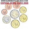 . @16/ABRIL Envío@ ESPAÑA MONEDAS EURO 2026 Serie 1+2+5+10+20+50 Centimos + 1 EURO + 2 EUROS 2026 REY FELIPE VI Tira
