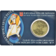 . VATICANO 50 CENTIMOS 2016 PAPA FRANCISCO COINCARD Nº 7 MISERICORDIA MONEDA DE LATON SC Coin Card