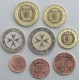 . @VARIANTE CON LETRA -F-@ MALTA MONEDAS EURO 2008 SC : 1+2+5+10+20+50 Centimos + 1 EURO + 2 EUROS 2008 SERIE TIRA