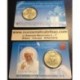 @OFERTA@ VATICANO 50 CENTIMOS 2014 PAPA BENEDICTO COINCARD Nº5 CON SELLO de JUAN PABLO II & STAMP