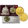 VATICANO 50 CENTIMOS 2013 PAPA BENEDICTO XVI COINCARD nº 4 LA PIETA MONEDA DE LATON SC @NO SELLO@