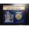 .VATICANO 50 CENTIMOS 2012 PAPA BENEDICTO XVI COINCARD Nº3 MONEDA DE LATÓN SC