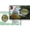 @OFERTA@ VATICANO 50 CENTIMOS 2011 PAPA BENEDICTO XVI COINCARD Nº 2 CUPULA MONEDA DE LATÓN SC