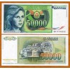 YUGOSLAVIA 50000 DINARA 1988 NIÑA y CIUDAD DE DUBROVNIK Pick 96 BILLETE SC UNC BANKNOTE 50000 Dinar