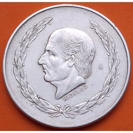 MEXICO 5 PESOS 1952 HIDALGO KM.467 MONEDA DE PLATA MUY CIRCULADA silver coin 0,64 ONZAS R/5