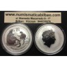 AUSTRALIA 1 DOLAR 2016 AÑO DEL MONO 2ª Serie Lunar MONEDA DE PLATA $1 dollar silver OZ ONZA OUNCE YEAR OF THE MONKEY