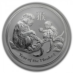 AUSTRALIA 1 DOLAR 2016 AÑO DEL MONO 2ª Serie Lunar MONEDA DE PLATA $1 dollar silver OZ ONZA OUNCE YEAR OF THE MONKEY