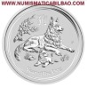 AUSTRALIA 1 DOLAR 2018 AÑO DEL PERRO 2ª Serie Lunar MONEDA DE PLATA PURA Year of the Dog ONZA OZ