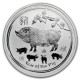 AUSTRALIA 1 DOLAR 2019 AÑO DEL CERDO 2ª SERIE LUNAR @ULTIMA MONEDA@ DE PLATA PURA SC Year of the Pig OZ