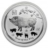 AUSTRALIA 1 DOLAR 2019 AÑO DEL CERDO 2ª SERIE LUNAR @ULTIMA MONEDA@ DE PLATA PURA SC Year of the Pig OZ