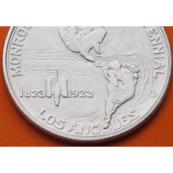 . @ESCASA@ ESTADOS UNIDOS 1/2 DOLAR 1923 DOCTRINA MONROE ADAMS KM.153 MONEDA DE PLATA USA Half Dollar Commemorative