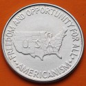 @ESCASA@ ESTADOS UNIDOS 1/2 DOLAR 1952 GEORGE CARVER & BOOKER T. WASHINGTON KM.198 MONEDA DE PLATA Half Dollar commemorative