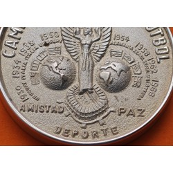 . @RARA@ MEXICO MEDALLA DE PLATA 1970 MUNDIAL DE FUTBOL LAZO DE AMISTAD ENTRE NACIONES 46,13 grs