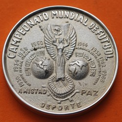 . @RARA@ MEXICO MEDALLA DE PLATA 1970 MUNDIAL DE FUTBOL LAZO DE AMISTAD ENTRE NACIONES 46,13 grs