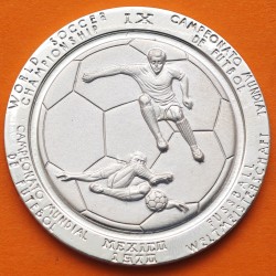 . @RARA@ 1970 MEXICO MEDALLA DE PLATA IX CAMPEONATO MUNDIAL DE FUTBOL DIOS DEL SOL TONATIUH