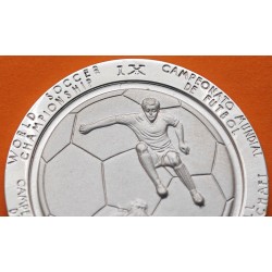 . @RARA@ 1970 MEXICO MEDALLA DE PLATA IX CAMPEONATO MUNDIAL DE FUTBOL DIOS DEL SOL TONATIUH