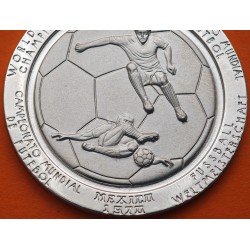 . @RARA@ 1970 MEXICO MEDALLA DE PLATA IX CAMPEONATO MUNDIAL DE FUTBOL DIOS DEL SOL TONATIUH