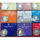 . 9 monedas x ESPAÑA 1000 PESETAS 1995+1996+1997+1998+1999+2000 PLATA ESTUCHE CERTIFICADO FNMT Serie completa