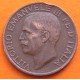 ITALIA 10 CENTIMOS 1934 Año XIV REY VITTORIO EMANUELE III KM.74 MONEDA DE COBRE MBC Italy copper