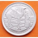 República Árabe Saharaui Democrática SAHARA 2 PESETAS 1992 TUAREG CON CAMELLO MONEDA DE NICKEL SC